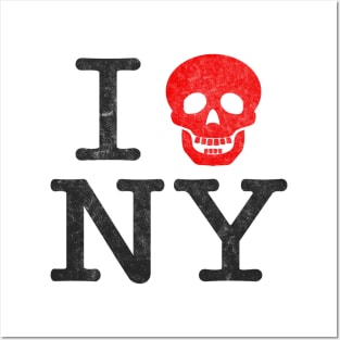 New York Skull Love Posters and Art